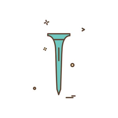 Golf simge tasarlamak vektör 