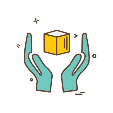 küp simge tasarlamak vektör