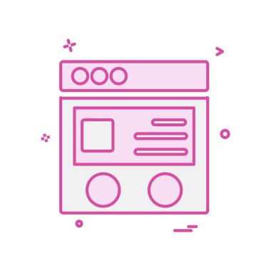 Web düzeni simge tasarım vektörü