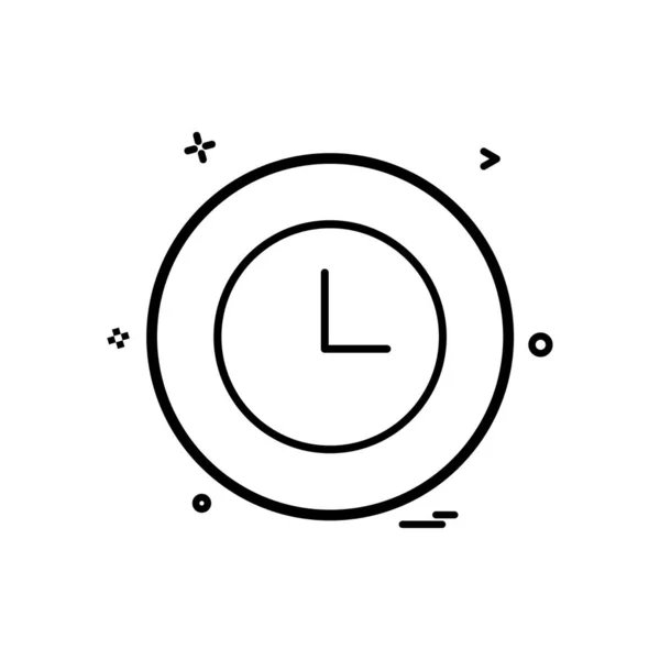 Uhr Grundlegende Icon Vector Design — Stockvektor