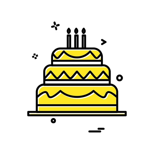 Birthday Icon Design Vector — Stock Vector