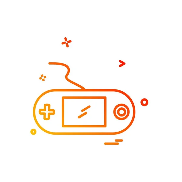 Game Remote Icon Design Vector — Stock Vector