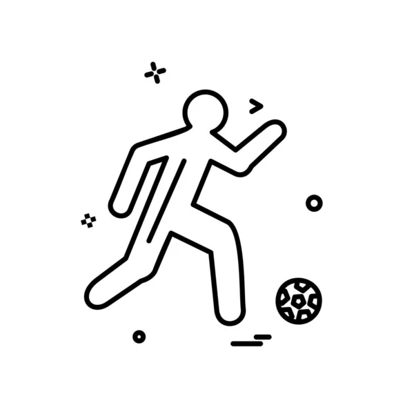 足球图标设计矢量 — 图库矢量图片
