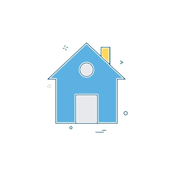 Home Icon Design Vector Illustration — Stock Vector