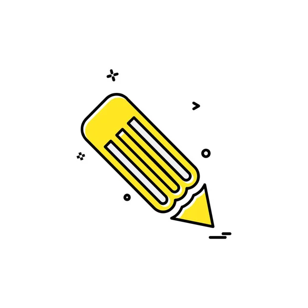 Illustration Vectorielle Dessin Icône Crayon — Image vectorielle