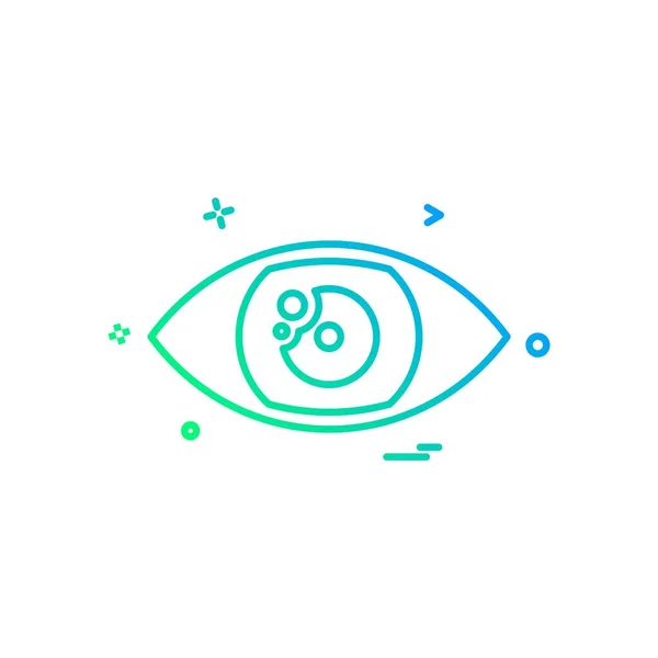 Auge Symbol Design Vektor — Stockvektor