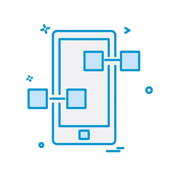 Smartphone Symbol Design Vektor Illustration — Stockvektor