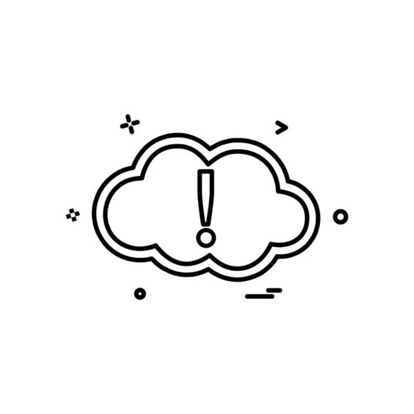 Cloud Icon Design Vector — Vector de stoc
