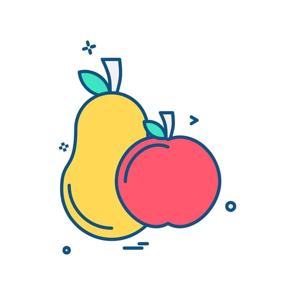 Fruits Icon Design Vector — Stock Vector