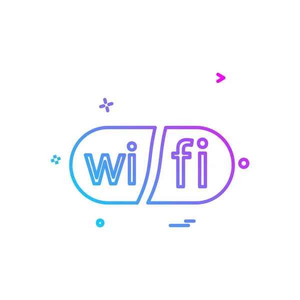 Вектор Дизайна Значков Wifi — стоковый вектор