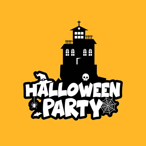 Diseño Halloween Con Tipografía Ilustración Vectorial Fondo Claro — Vector de stock