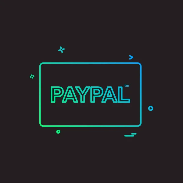 Návrh Ikon Paypal Card — Stockový vektor