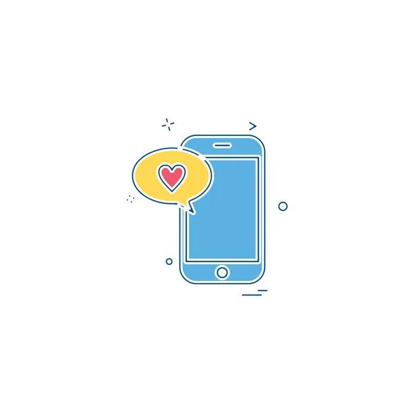 Smart Phone Icon Design Vector Illustration — Stock Vector