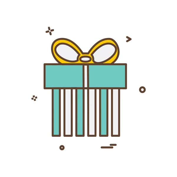 Icono Caja Regalo Diseño Vector Ilustración — Archivo Imágenes Vectoriales