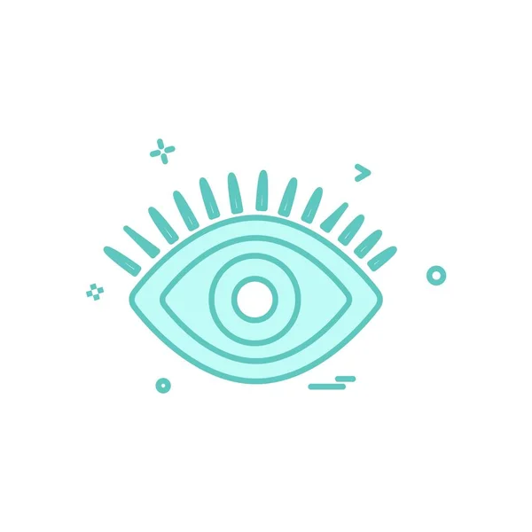 Eye Icon Design Vector — 스톡 벡터