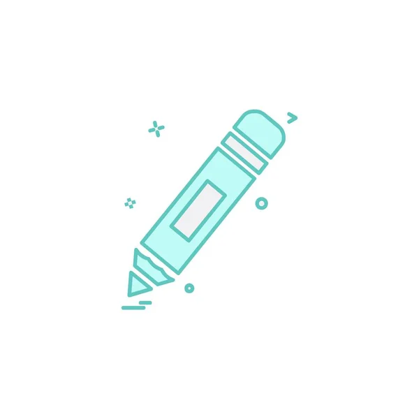 Pencil Icon Design Vector Illustration — Stock Vector