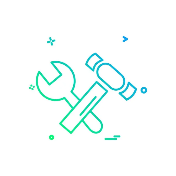 Hardware Tools Icon Design Vektorillustration — Stockvektor