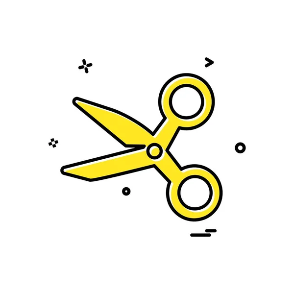 Scissor Pictogram Ontwerp Vectorillustratie — Stockvector