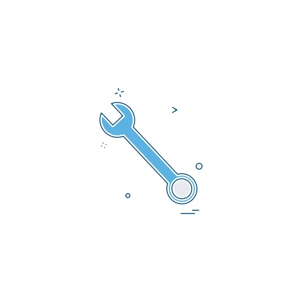 Wrench Icon Vector Design — Stock Vector