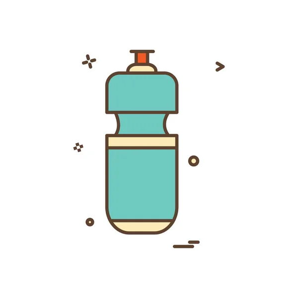Bottiglia Icona Design Colorato Vettoriale Illustrazione — Vettoriale Stock