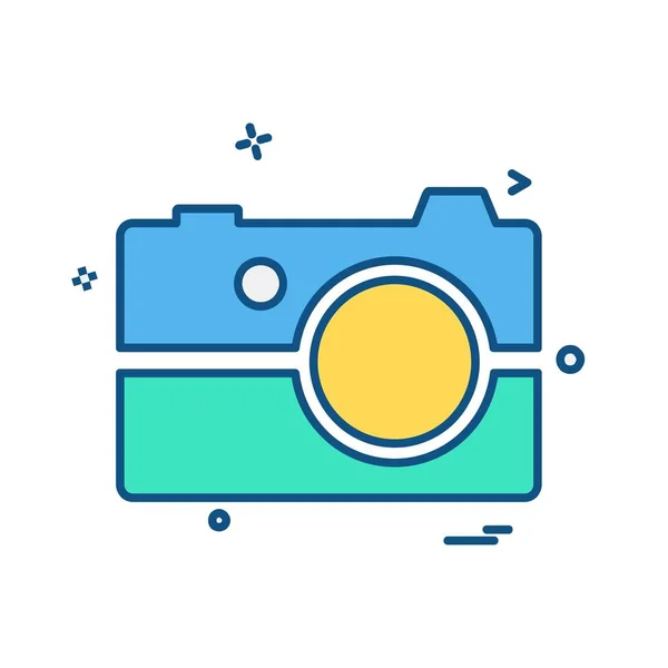 Camera Icon Design Vector — Stock Vector