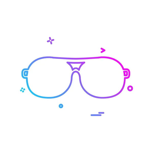 Ilustracja Wektorowa Projekt Ikonę Okulary — Wektor stockowy