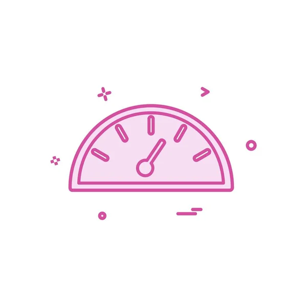 Meter Icon Design Vektor — Stockvektor