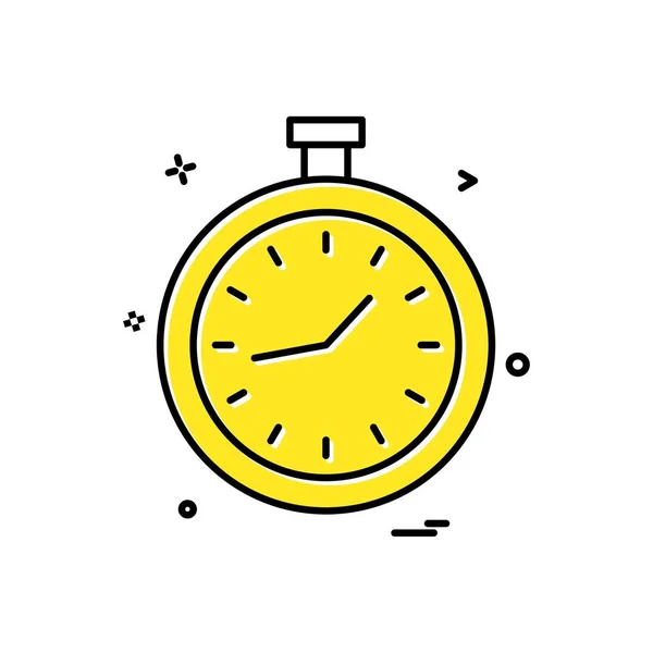 Conception Icône Horloge Illustration Vectorielle — Image vectorielle