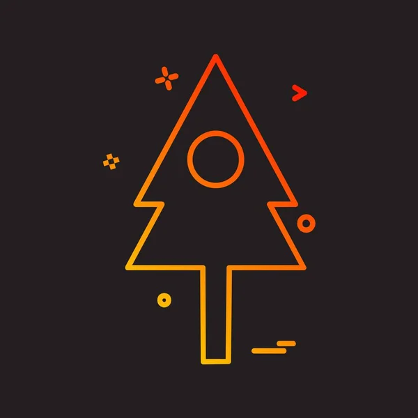 Árbol Icono Diseño Vector — Vector de stock