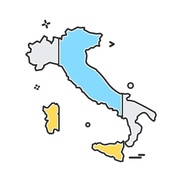 이탈리아 아이콘 디자인 — 스톡 벡터
