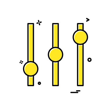 Equilizer simge tasarlamak vektör