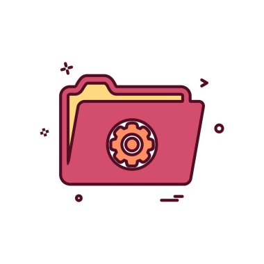 Vites simgesi tasarım vektörü