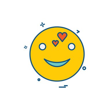 Emoji simgeleri tasarım vektörü 