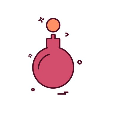 Noel top simge tasarlamak vektör