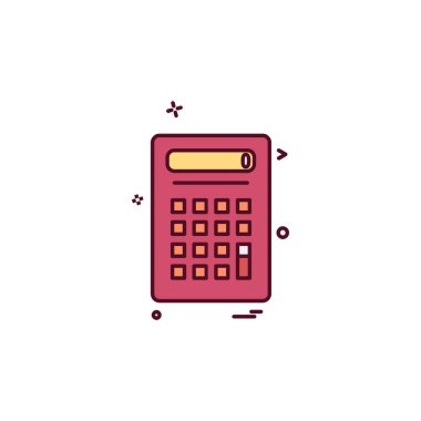 Hesap makinesi simgesi tasarım vektörü