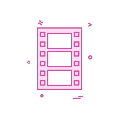 Film simge tasarlamak vektör