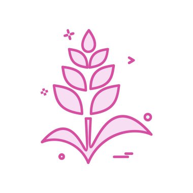 Bitki simgesi tasarım vektörü