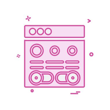 Web düzen simge tasarlamak vektör