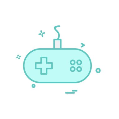 Oyun denetleyici simge tasarım vektörü