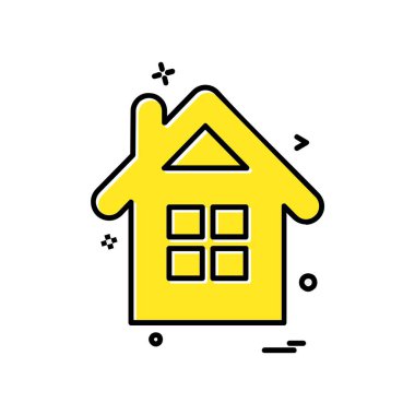 Ev simgesi tasarım vektörü