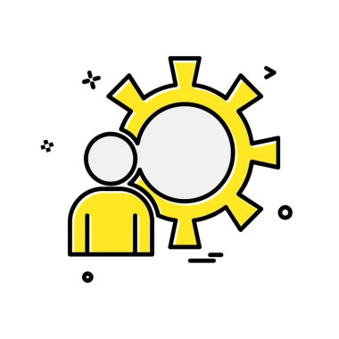 Dişli simge tasarlamak vektör