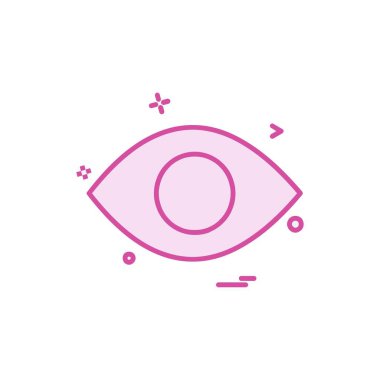 göz simgesi tasarım vektörü