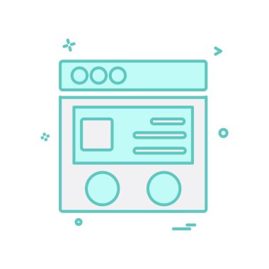 Web düzen simge tasarlamak vektör