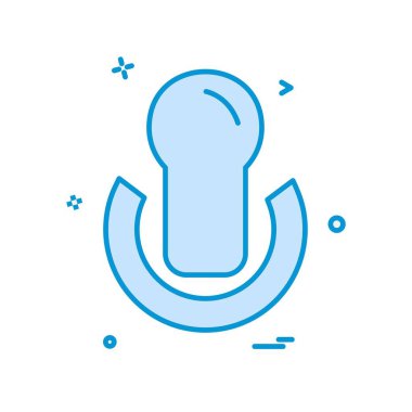 Güç simgesi tasarım, renkli vektör çizim