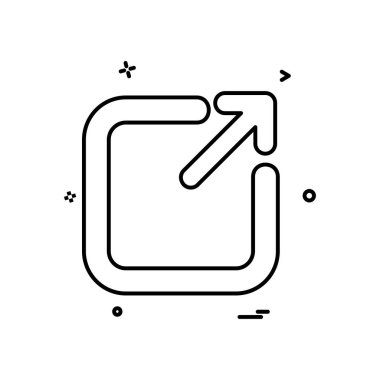 Çıkış simge tasarlamak vektör