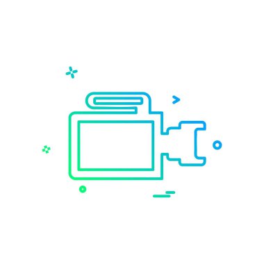 Kamera simgesi tasarım vektörü