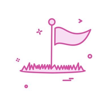 Golf simge tasarlamak vektör