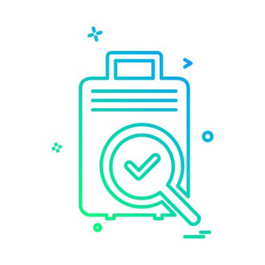 Seyahat çanta simge tasarlamak vektör