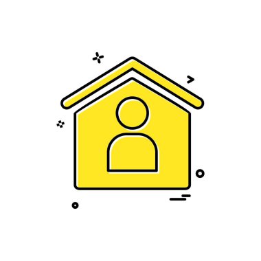 Emlak simge tasarlamak vektör