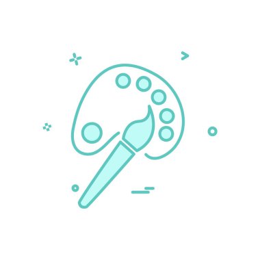 Simge tasarım vektörünü boya